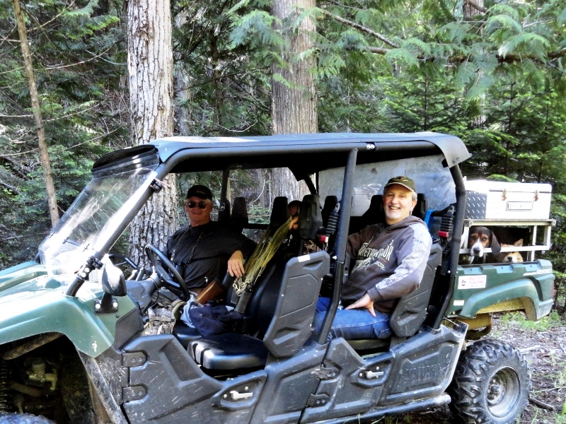 UTV Loaded With Hounds