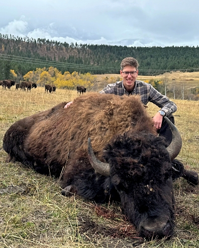Montana Buffalo Hunting Happy Hunter
