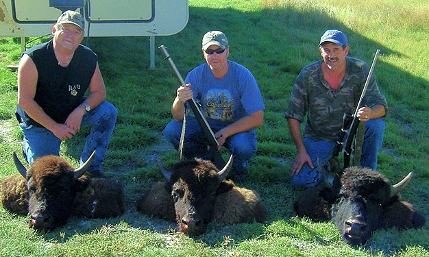Group Buffalo Meat Hunt