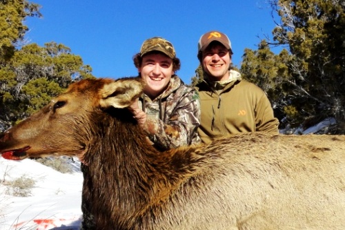 Guides With Cow Elk